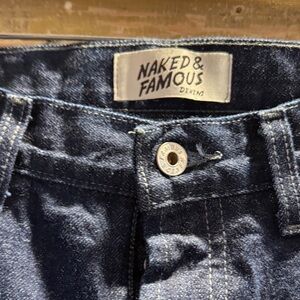 Naked & Famous Men’s Easy Guy Denim Dark Blue Jeans
